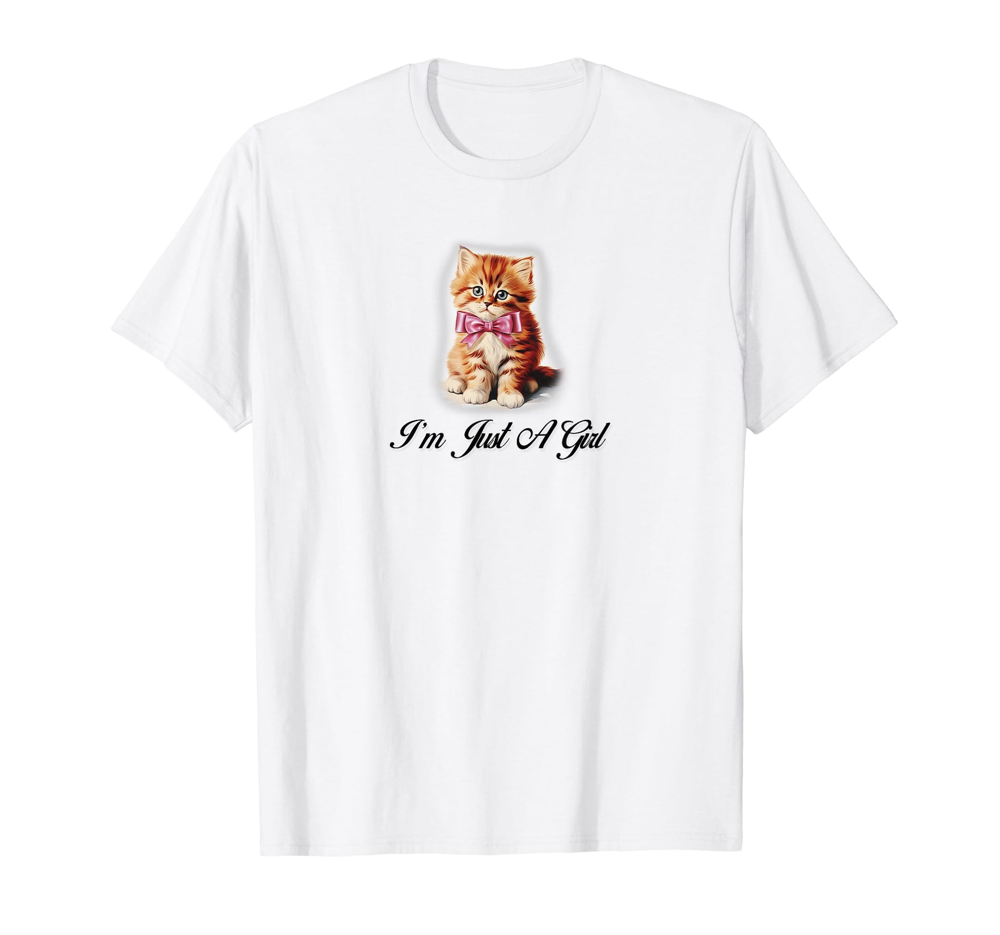 Im Just Coquette Cat Ribbon Girlcore T-Shirt - Fun Novelty Design Unisex - T-Shirt, Sweatshirt, Hoodie