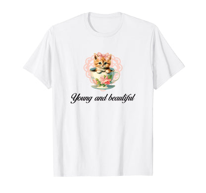 So Real Cat Coquette Girlcore Y2K T-Shirt - Fun Novelty Design for Adults - T-Shirt, Sweatshirt, Hoodie