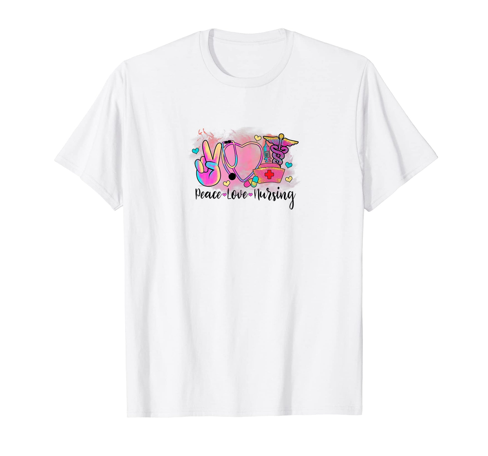 Peace Love Nursing Vibe T-Shirt - Fun Novelty Design Men Women - T-Shirt, Sweatshirt, Hoodie