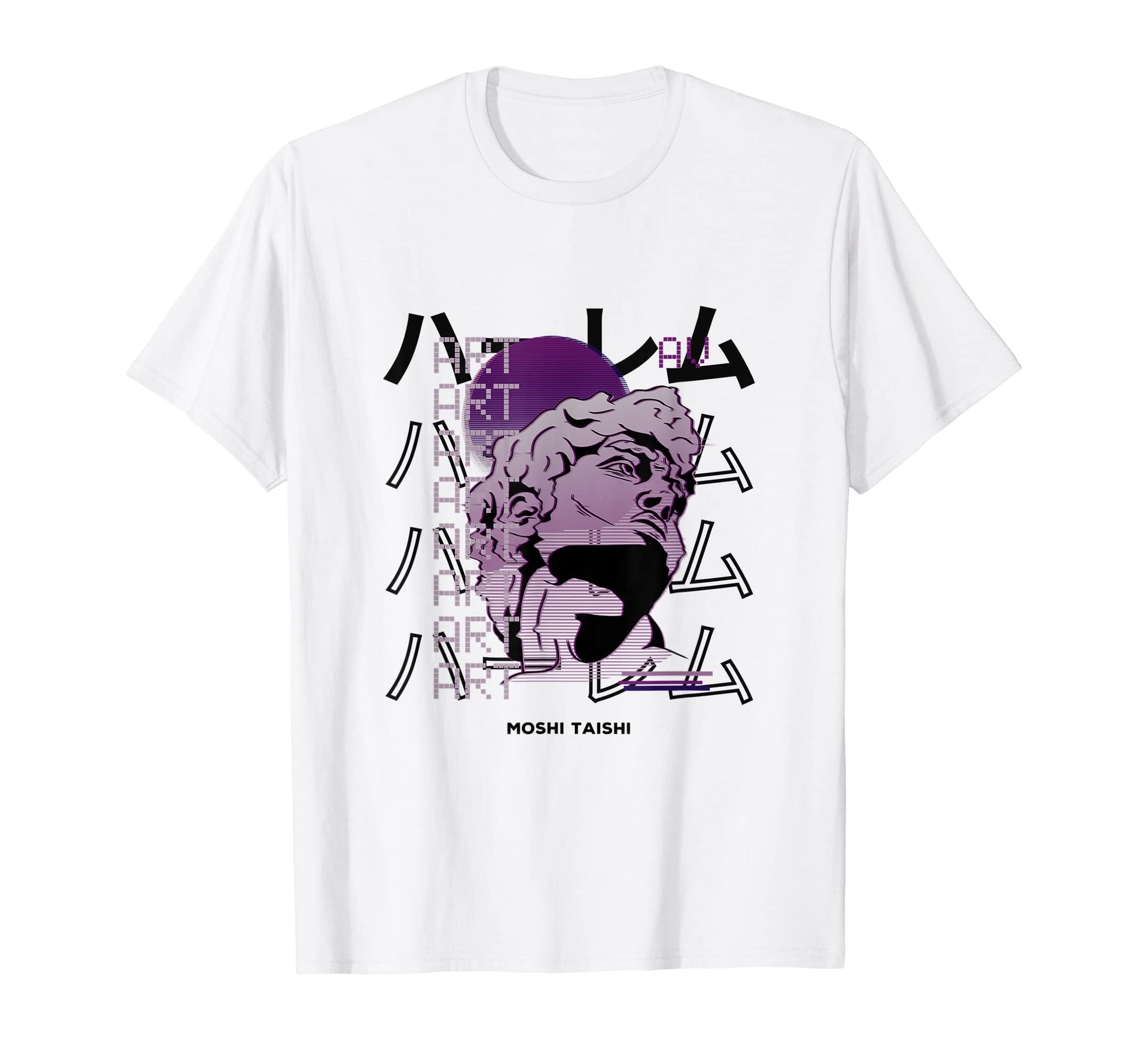 Vaporwave Statue Aesthetic Art T-Shirt - Custom Art Print for Adults - T-Shirt, Sweatshirt, Hoodie