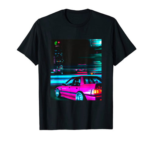Vaporwave Car Synthwave City Vaporwave T-Shirt - Trendy Graphic Men Women - T-Shirt, Sweatshirt, Hoodie