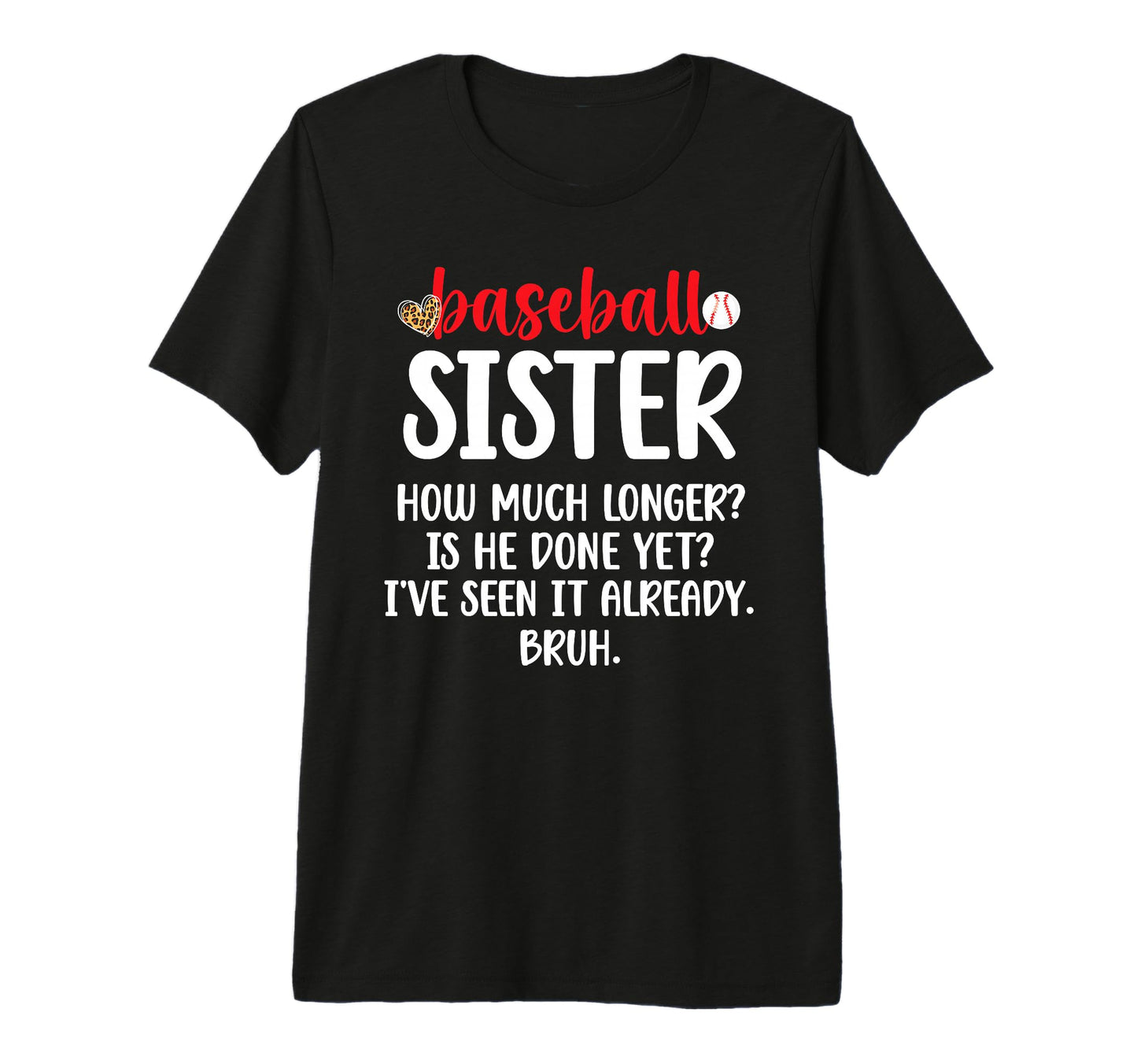 Baseball Sister Baseball Players Sister T-Shirt - Unique Graphic Men Women - T-Shirt, Sweatshirt, Hoodie