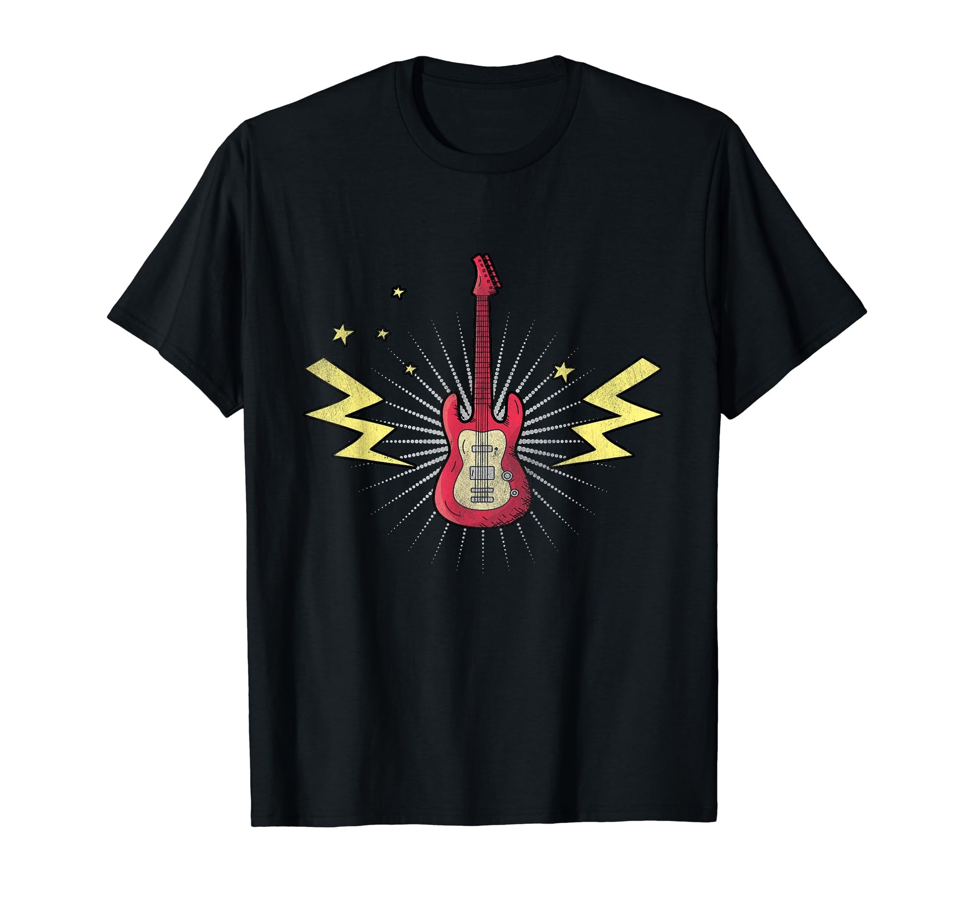 Distressed Guitarist Guitar Rocknroll T-Shirt - Unique Graphic Unisex - T-Shirt, Sweatshirt, Hoodie
