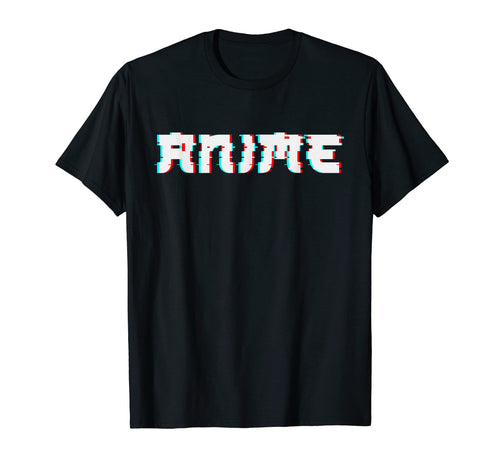 Glitch Anime Glitchcore Aesthetic T-Shirt - Minimalist Print Unisex - T-Shirt, Sweatshirt, Hoodie