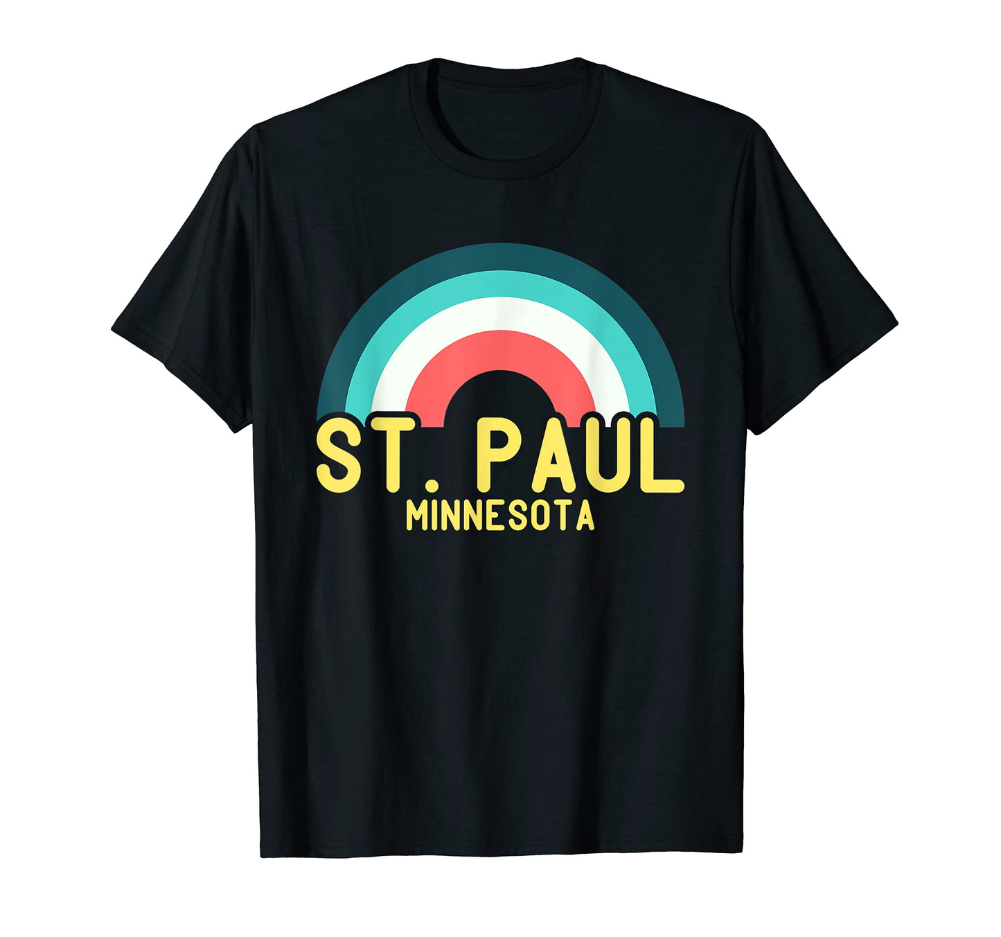 St Paul Minnesota Rainbow T-Shirt - Trendy Graphic Unisex - T-Shirt, Sweatshirt, Hoodie