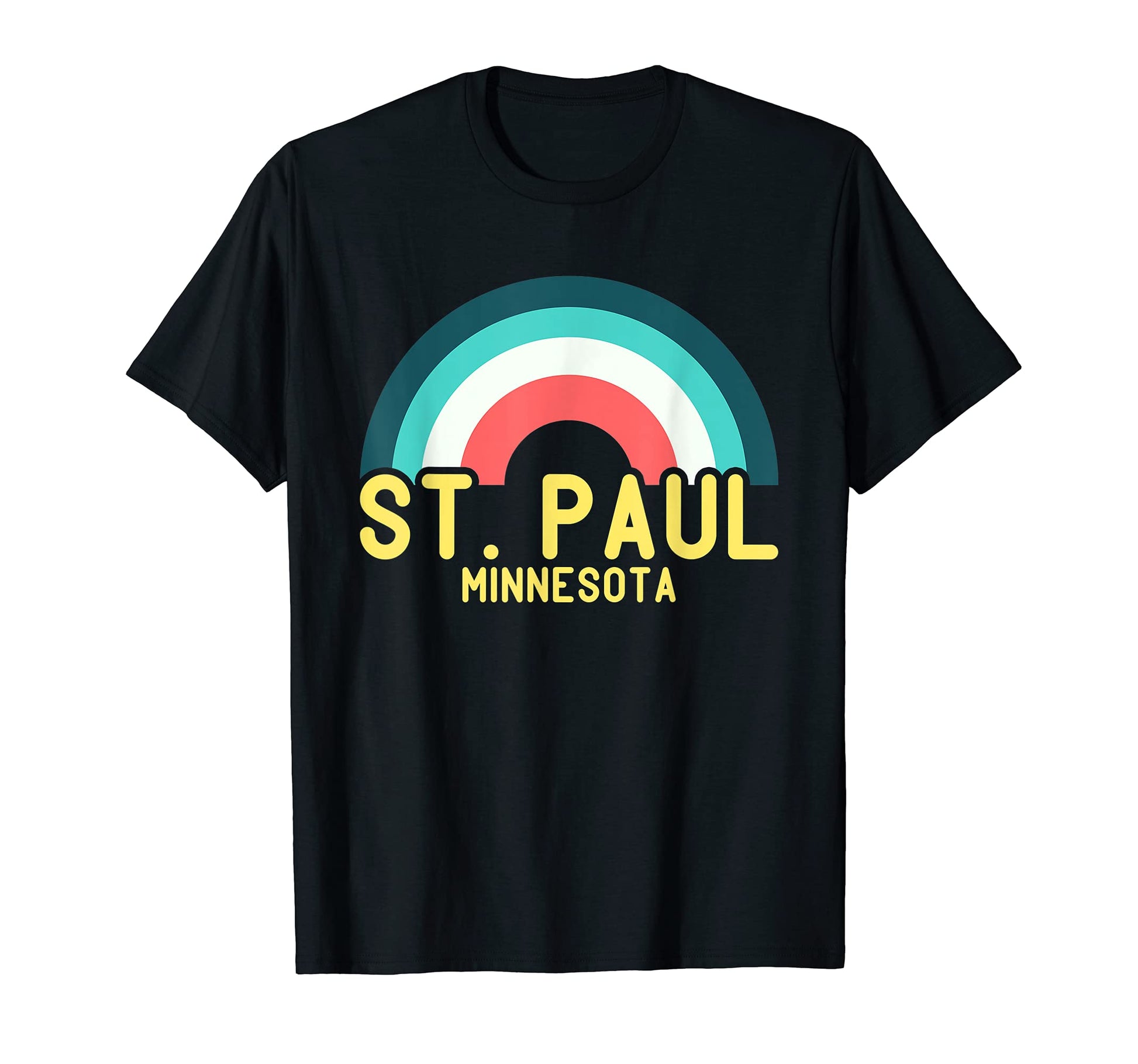 St Paul Minnesota Rainbow T-Shirt - Trendy Graphic Unisex - T-Shirt, Sweatshirt, Hoodie