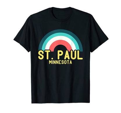 St Paul Minnesota Rainbow T-Shirt - Trendy Graphic Unisex - T-Shirt, Sweatshirt, Hoodie