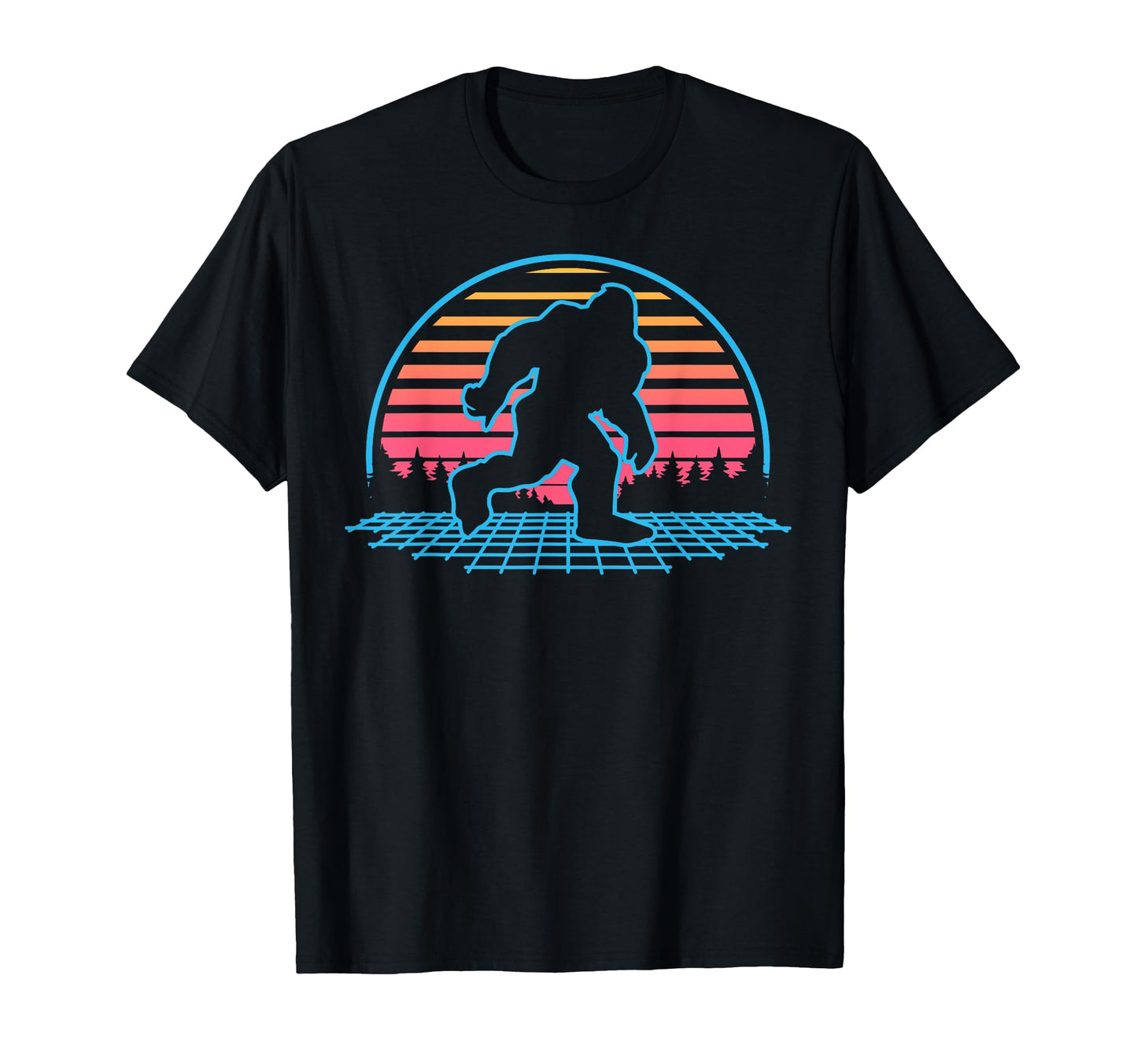 Bigfoot Sasquatch Vaporwave Aesthetic T-Shirt - Novelty Apparel Men Women - T-Shirt, Sweatshirt, Hoodie