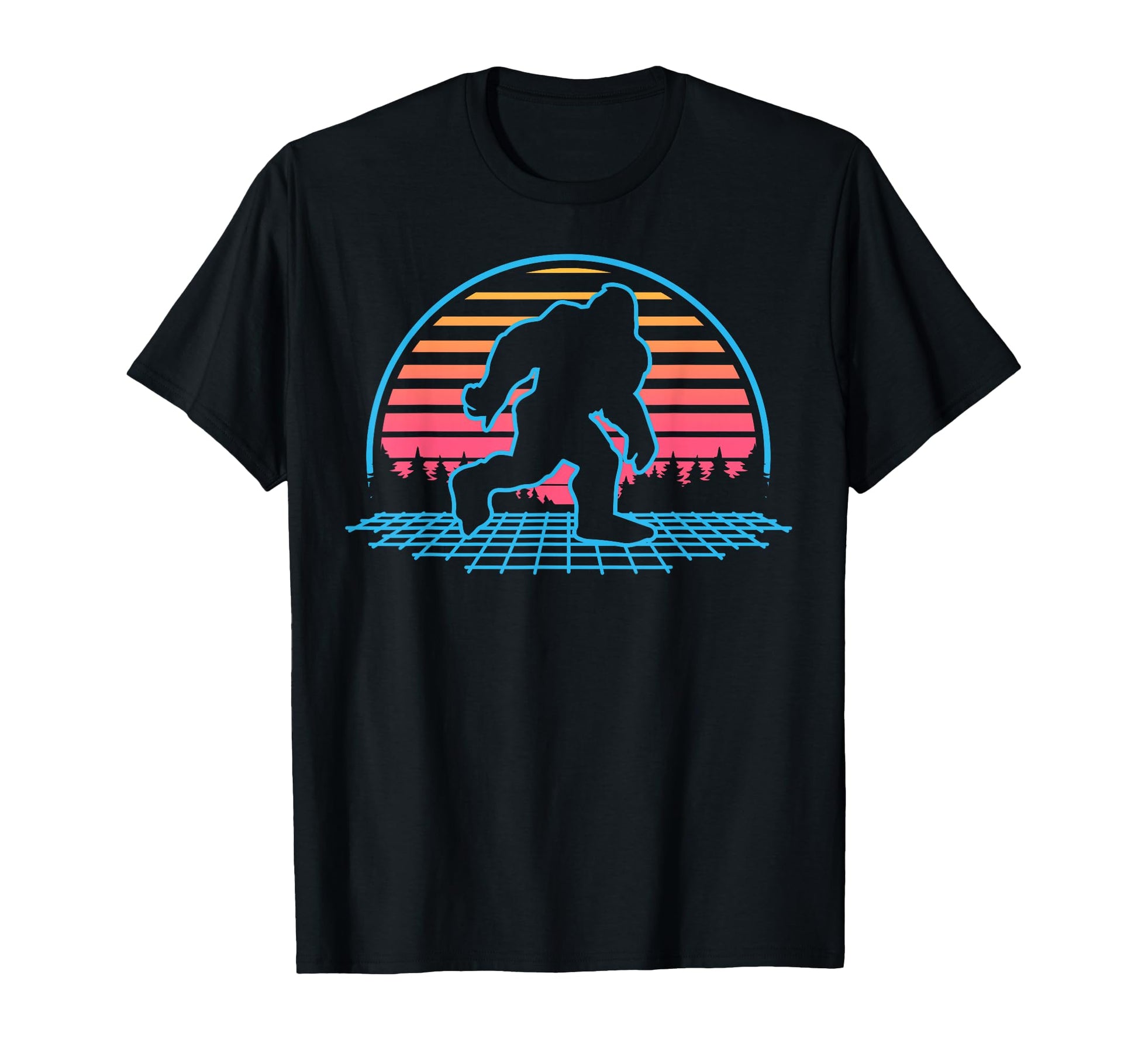 Bigfoot Sasquatch Vaporwave Aesthetic T-Shirt - Novelty Apparel Men Women - T-Shirt, Sweatshirt, Hoodie