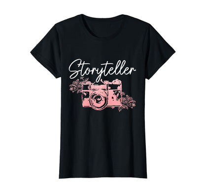 Photographer Storyteller Camera T-Shirt - Custom Art Print for Adults - T-Shirt, Sweatshirt, Hoodie