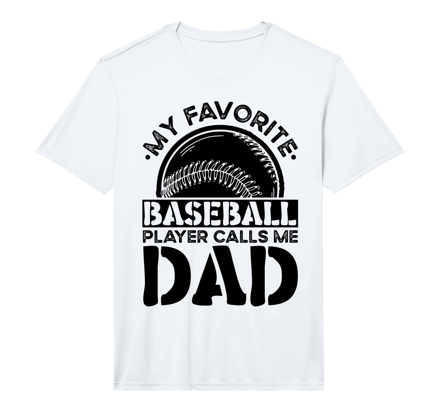 Mens Baseball Dad Performance T-Shirt - Custom Art Print for Adults - T-Shirt, Sweatshirt, Hoodie