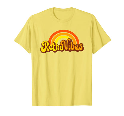 Vibes Rainbow Yellow Orange Red T-Shirt - Graphic Print Unisex - T-Shirt, Sweatshirt, Hoodie