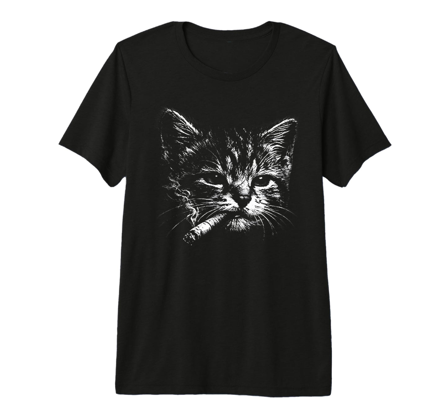 Cigarette Kitten Funny Grunge Y2K T-Shirt - Aesthetic Graphic Men Women - T-Shirt, Sweatshirt, Hoodie