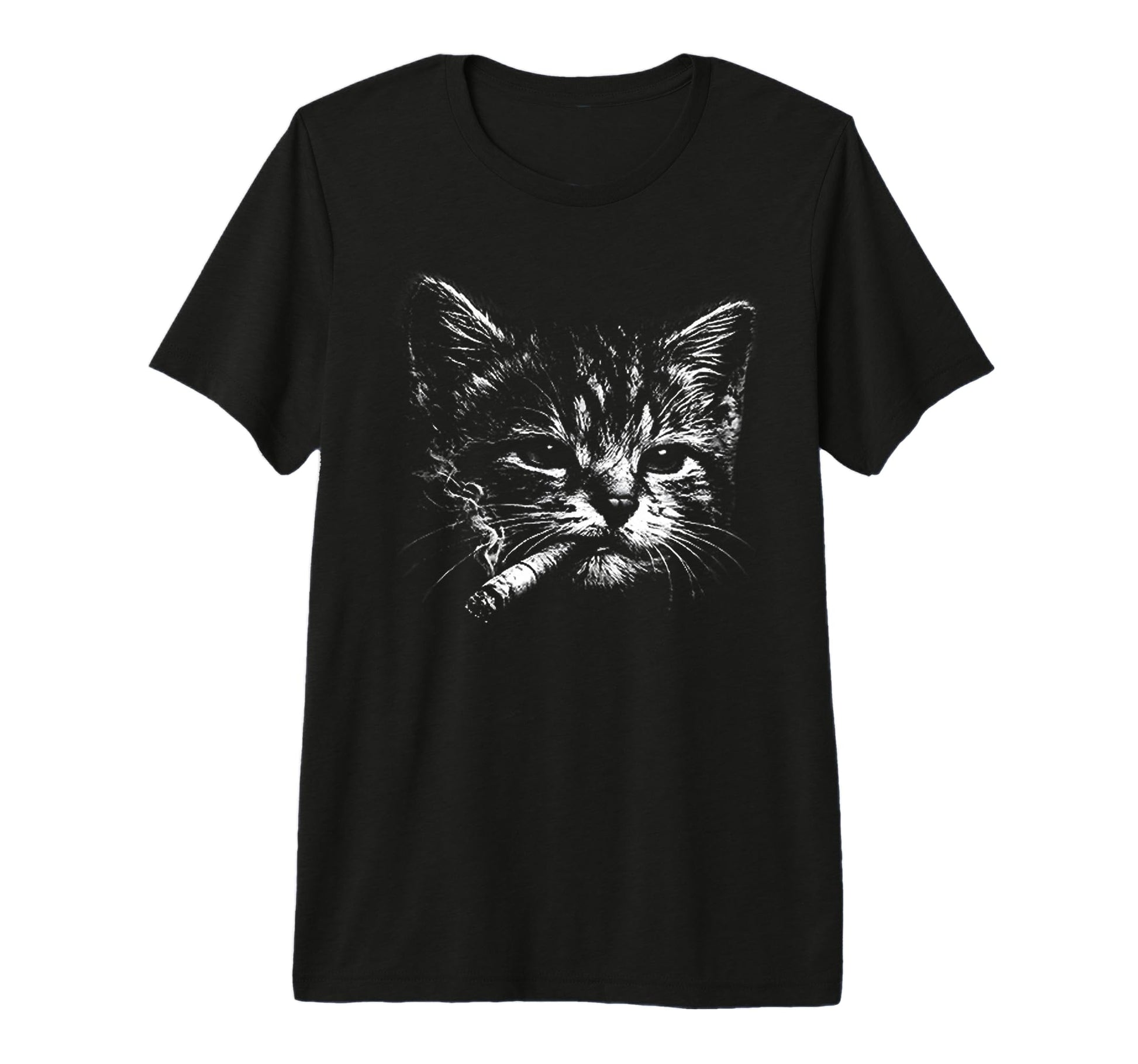 Cigarette Kitten Funny Grunge Y2K T-Shirt - Aesthetic Graphic Men Women - T-Shirt, Sweatshirt, Hoodie