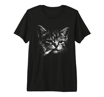 Cigarette Kitten Funny Grunge Y2K T-Shirt - Aesthetic Graphic Men Women - T-Shirt, Sweatshirt, Hoodie
