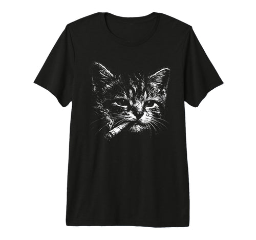 Cigarette Kitten Funny Grunge Y2K T-Shirt - Aesthetic Graphic Men Women - T-Shirt, Sweatshirt, Hoodie