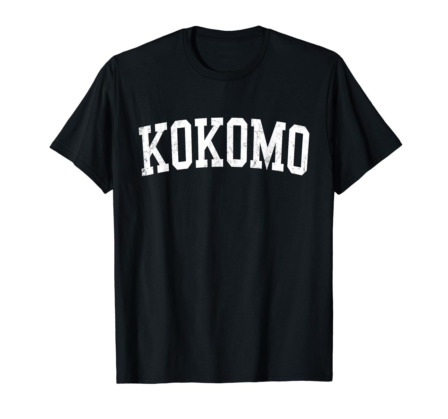 Kokomo Distressed White Varsity T-Shirt - Casual Everyday Wear for Adults - T-Shirt, Sweatshirt, Hoodie