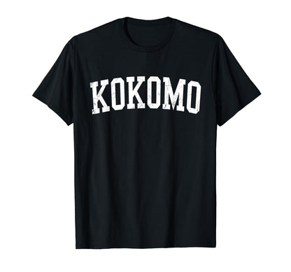 Kokomo Distressed White Varsity T-Shirt - Casual Everyday Wear for Adults - T-Shirt, Sweatshirt, Hoodie