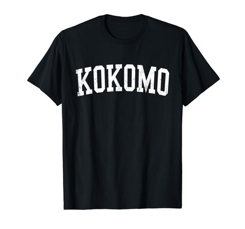 Kokomo Distressed White Varsity T-Shirt - Casual Everyday Wear for Adults - T-Shirt, Sweatshirt, Hoodie