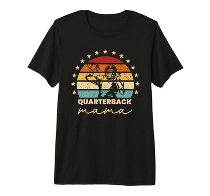 Quarterback Mama Football Mom Qb Game Day T-Shirt - Unique Graphic Unisex - T-Shirt, Sweatshirt, Hoodie