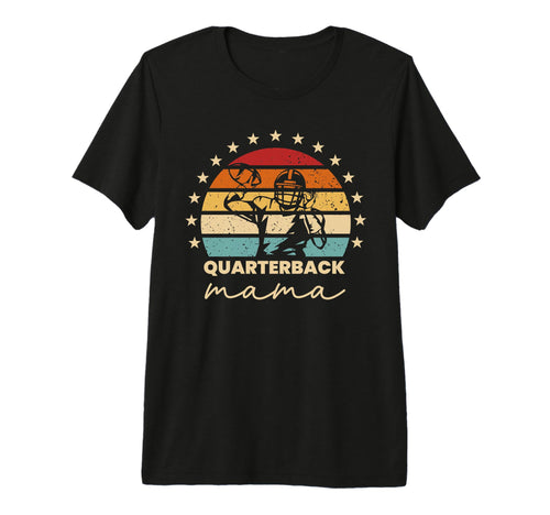 Quarterback Mama Football Mom Qb Game Day T-Shirt - Unique Graphic Unisex - T-Shirt, Sweatshirt, Hoodie