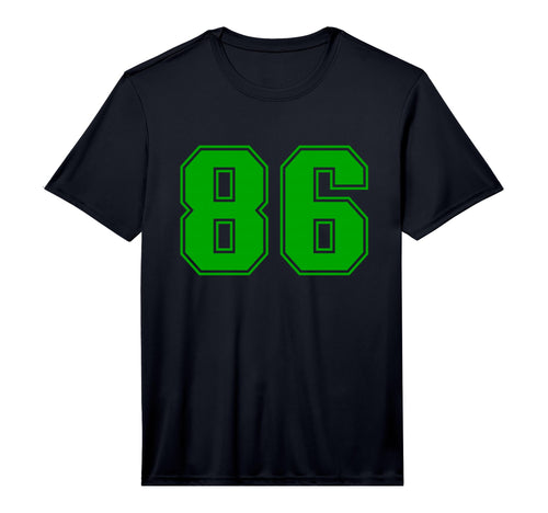 Green Sports Team Number 86 Performance T-Shirt - Custom Art Print Unisex - T-Shirt, Sweatshirt, Hoodie