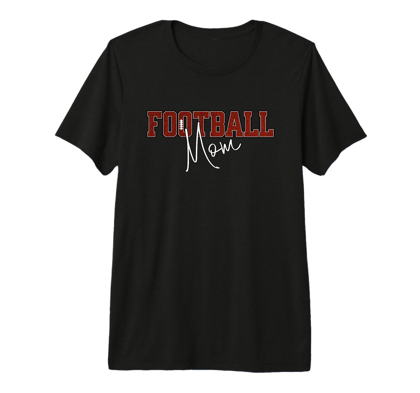 Proud Football Mom Game Day Tri Blend T-Shirt - Trendy Graphic for Adults - T-Shirt, Sweatshirt, Hoodie