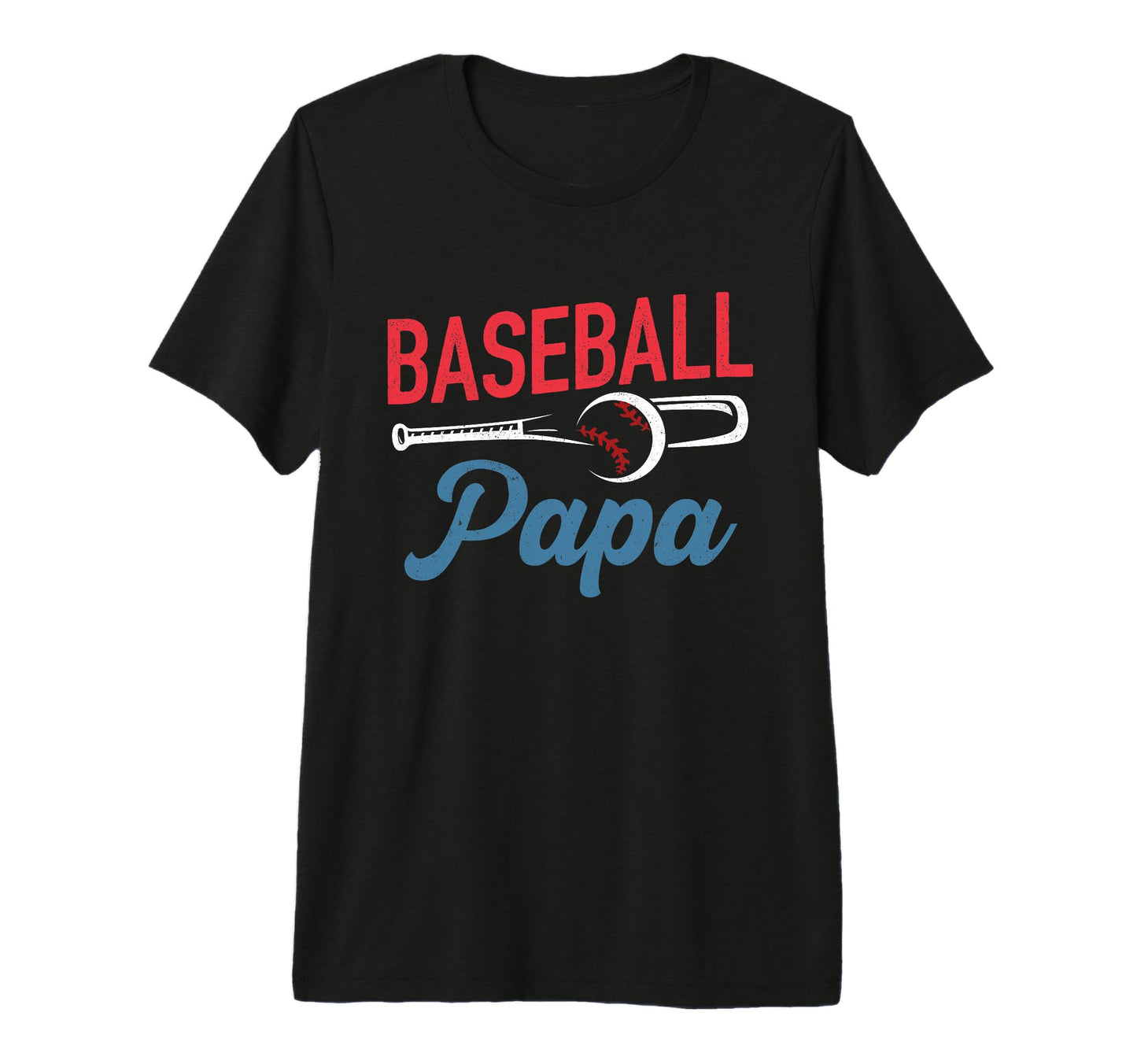 Mens Baseball Papa Life Happy T-Shirt - Fun Novelty Design for Adults - T-Shirt, Sweatshirt, Hoodie