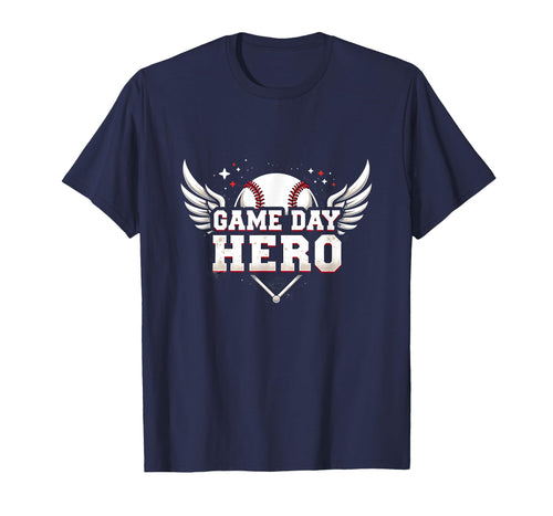 Baseball Dad Game Day Hero Proud T-Shirt - Casual Everyday Wear Unisex - T-Shirt, Sweatshirt, Hoodie