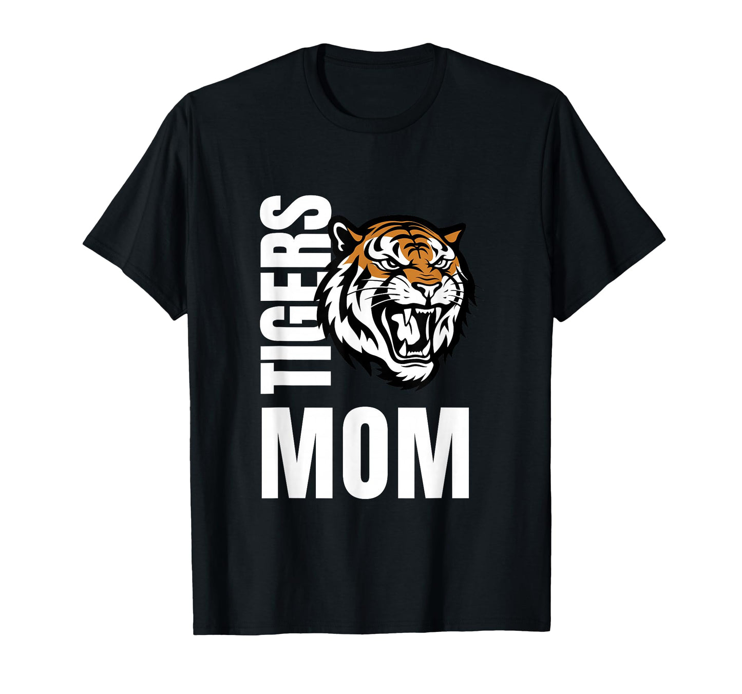 Tigers Mom Game Day Little League Team T-Shirt - Trendy Graphic Unisex - T-Shirt, Sweatshirt, Hoodie