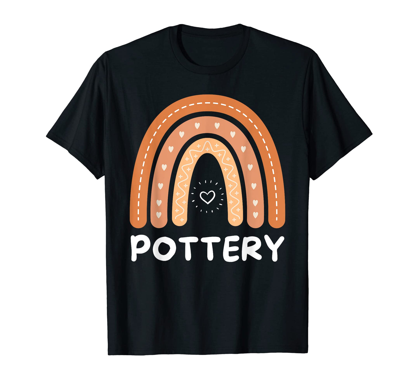 I Love Pottery Rainbow Pottery Lover T-Shirt - Fun Novelty Design Men Women - T-Shirt, Sweatshirt, Hoodie