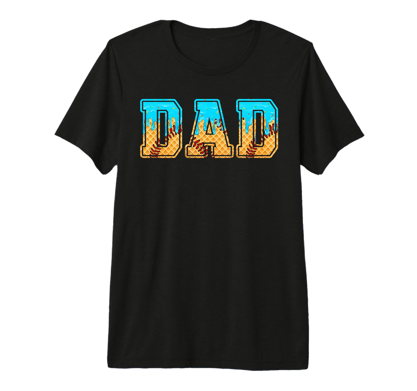 Baseball Dad Funny Fathers Day Ice T-Shirt - Fun Novelty Design Unisex - T-Shirt, Sweatshirt, Hoodie