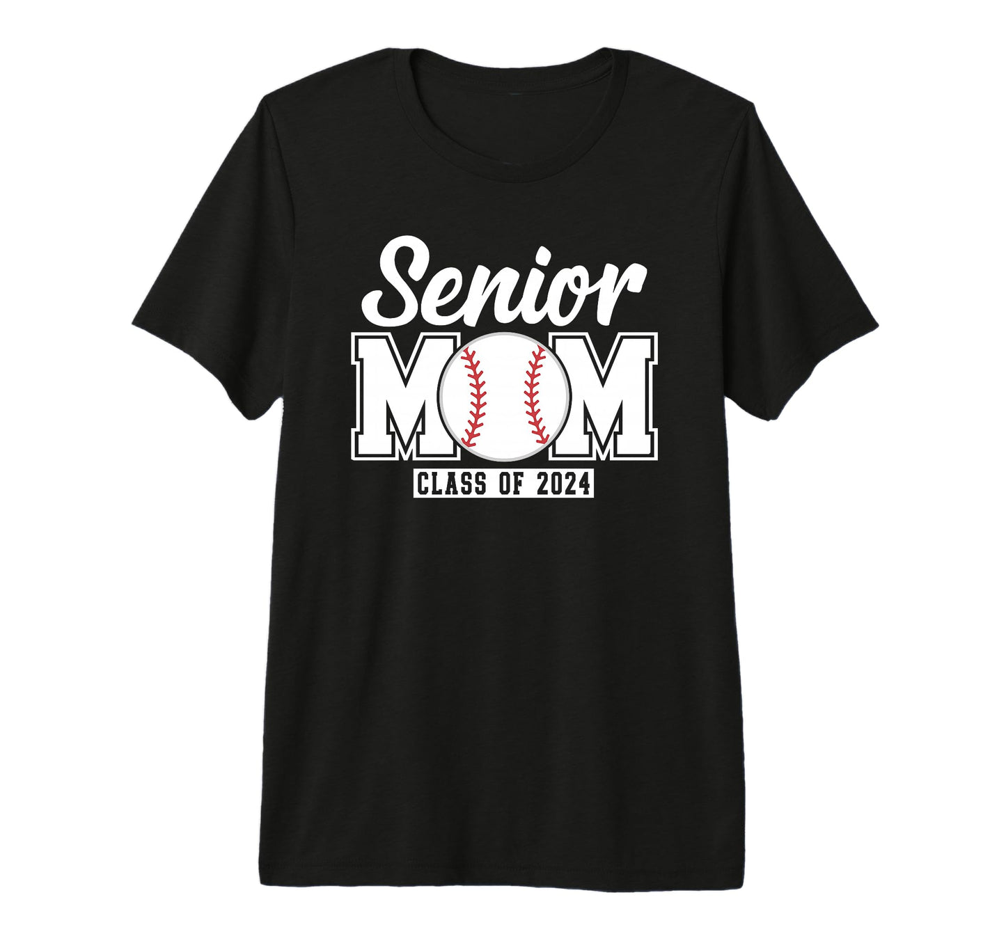 Senior Mom Class 2024 Baseball Proud T-Shirt - Streetwear Style Unisex - T-Shirt, Sweatshirt, Hoodie