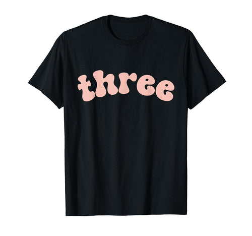 3Rd Birthday Boho Wavy Blush Mauve T-Shirt - Aesthetic Graphic Men Women - T-Shirt, Sweatshirt, Hoodie
