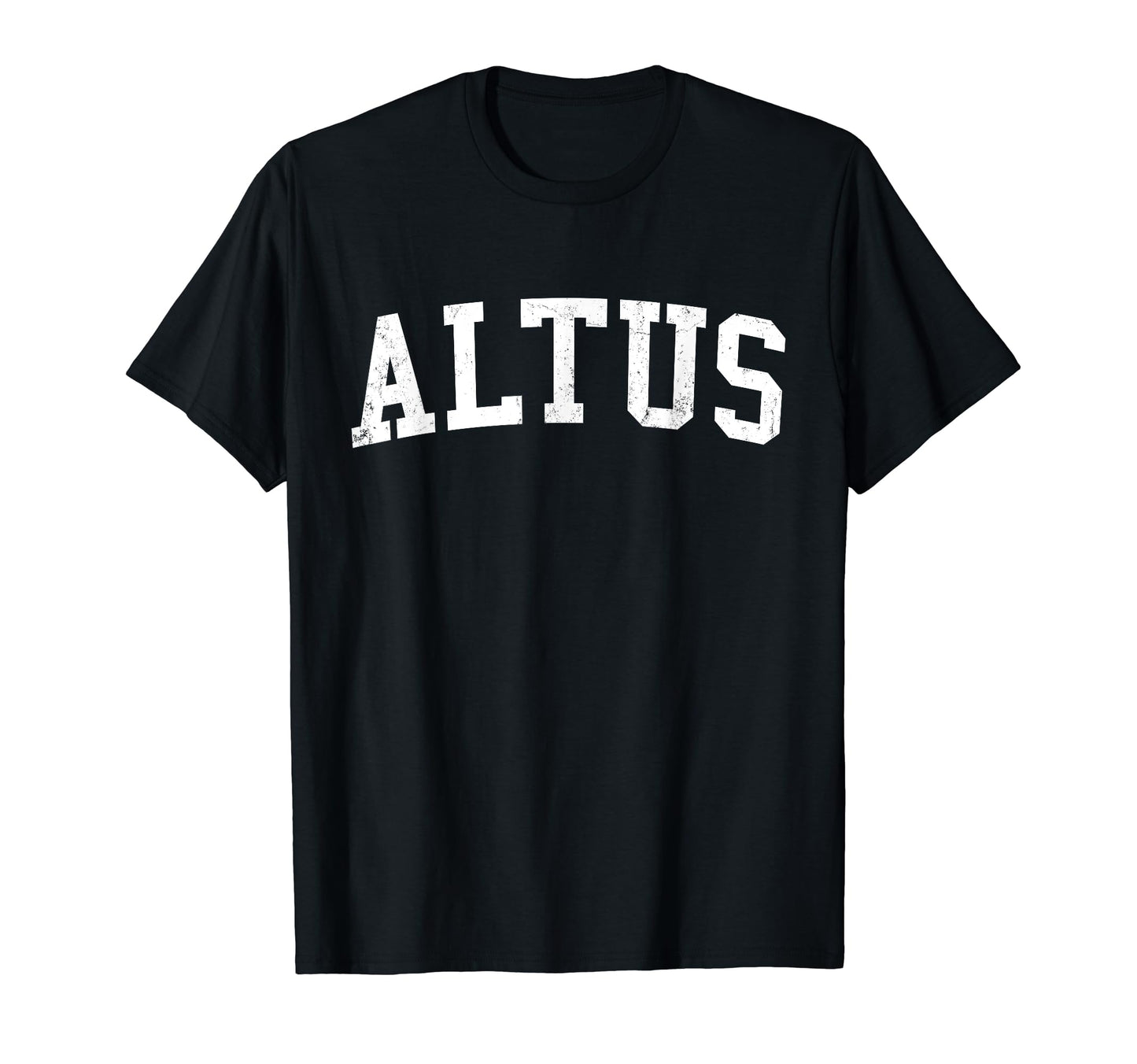 Altus Ok Distressed White Varsity T-Shirt - Unique Graphic Men Women - T-Shirt, Sweatshirt, Hoodie
