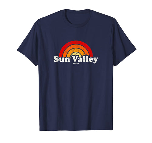 Sun Valley Idaho Id 70S Rainbow T-Shirt - Trendy Graphic for Adults - T-Shirt, Sweatshirt, Hoodie