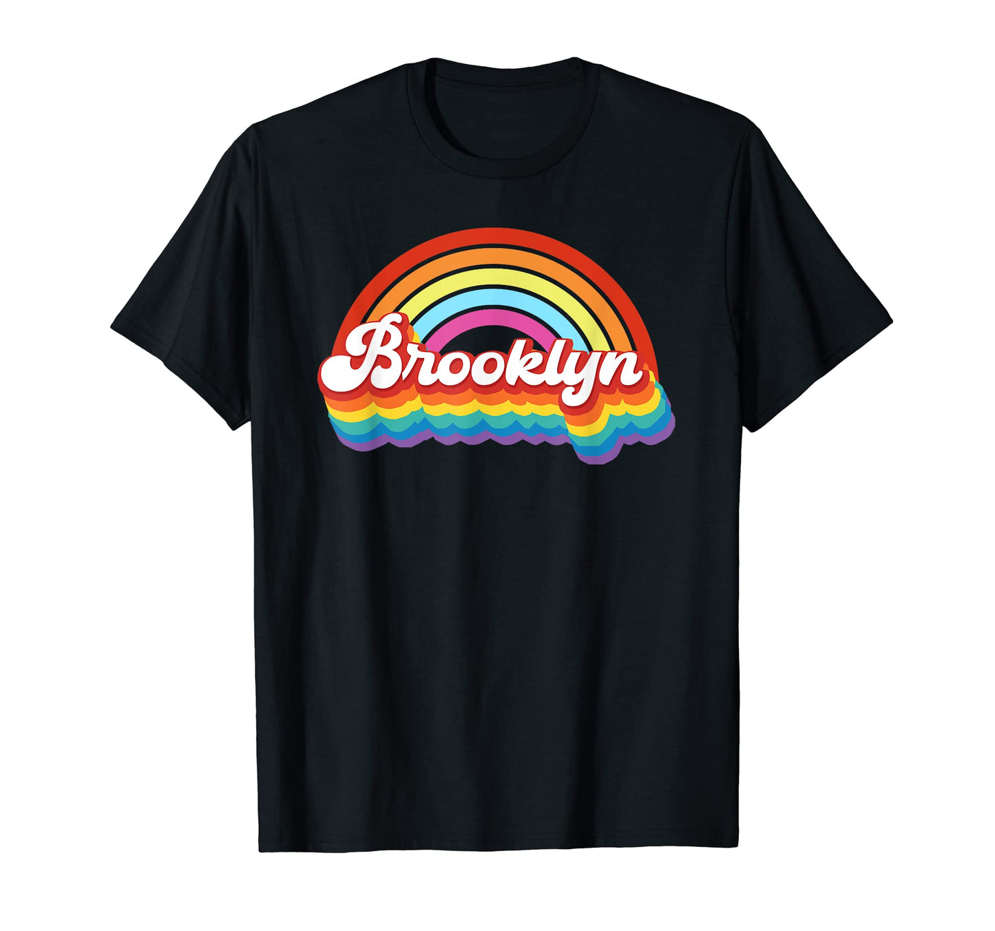 Brooklyn New York Lgbt Rainbow Pride T-Shirt - Casual Everyday Wear Unisex - T-Shirt, Sweatshirt, Hoodie