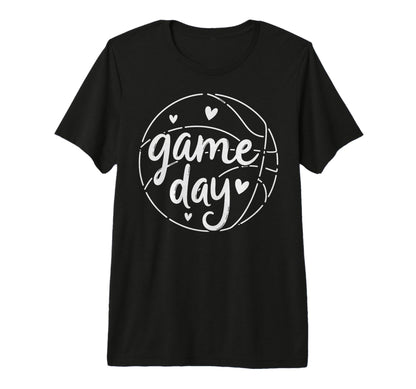 Game Day Vibes Basketball Player Fan T-Shirt - Minimalist Print Men Women - T-Shirt, Sweatshirt, Hoodie
