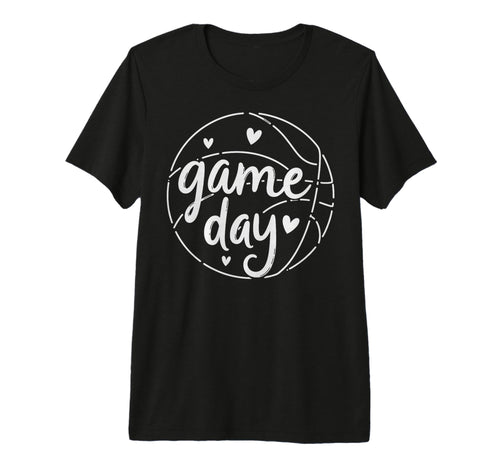 Game Day Vibes Basketball Player Fan T-Shirt - Minimalist Print Men Women - T-Shirt, Sweatshirt, Hoodie