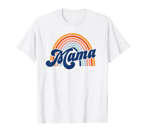 70S Mama Rainbow Mom T-Shirt - Custom Art Print Unisex - T-Shirt, Sweatshirt, Hoodie