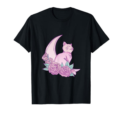 Pastel Goth Kawaii Cat Vaporwave T-Shirt - Trendy Graphic Men Women - T-Shirt, Sweatshirt, Hoodie