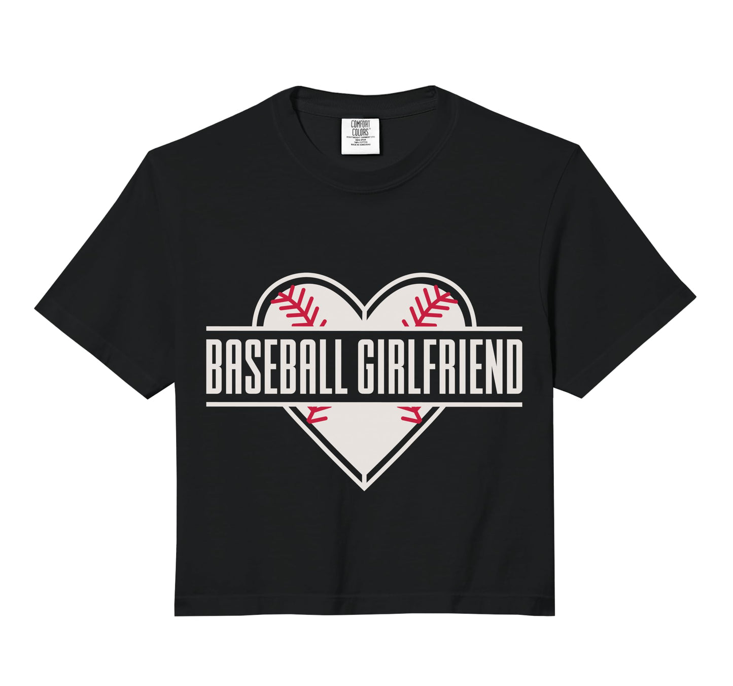 Baseball Girlfriend Comfort Colors Hoodie - Streetwear Style for Adults - T-Shirt, Sweatshirt, Hoodie