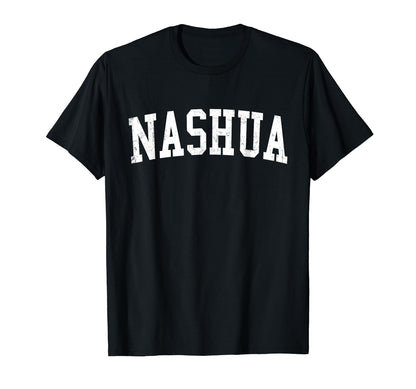 Nashua Nh Distressed White Varsity T-Shirt - Streetwear Style Unisex - T-Shirt, Sweatshirt, Hoodie
