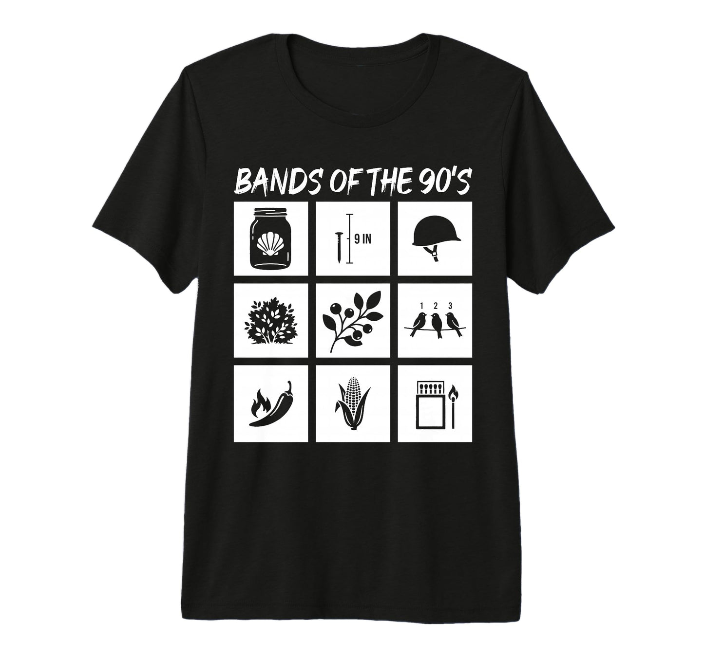 Bands 90S Rock Music Lover Heavy Metal T-Shirt - Minimalist Print Unisex - T-Shirt, Sweatshirt, Hoodie