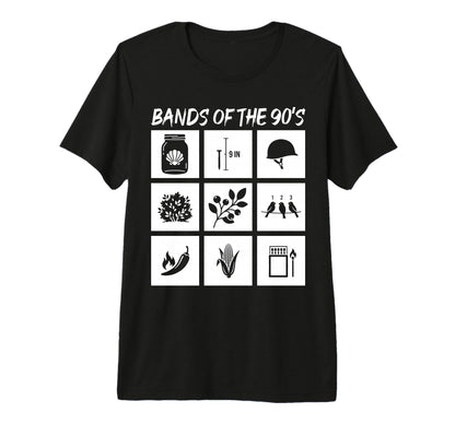 Bands 90S Rock Music Lover Heavy Metal T-Shirt - Minimalist Print Unisex - T-Shirt, Sweatshirt, Hoodie