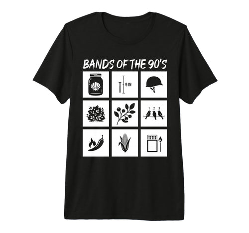 Bands 90S Rock Music Lover Heavy Metal T-Shirt - Minimalist Print Unisex - T-Shirt, Sweatshirt, Hoodie