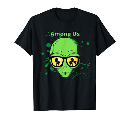 Alien Aesthetic Sunglasses Vaporwave T-Shirt - Trendy Graphic Men Women - T-Shirt, Sweatshirt, Hoodie