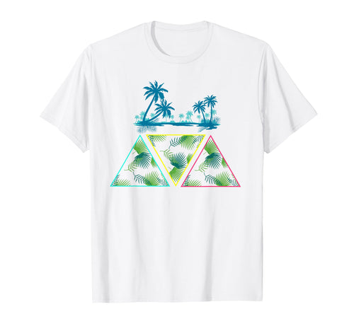 Summer Vacation Art 80S Palm Trees T-Shirt - Trendy Graphic for Adults - T-Shirt, Sweatshirt, Hoodie