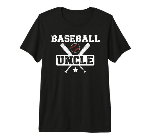 Mens Baseball Uncle Proud Baseball T-Shirt - Graphic Print for Adults - T-Shirt, Sweatshirt, Hoodie