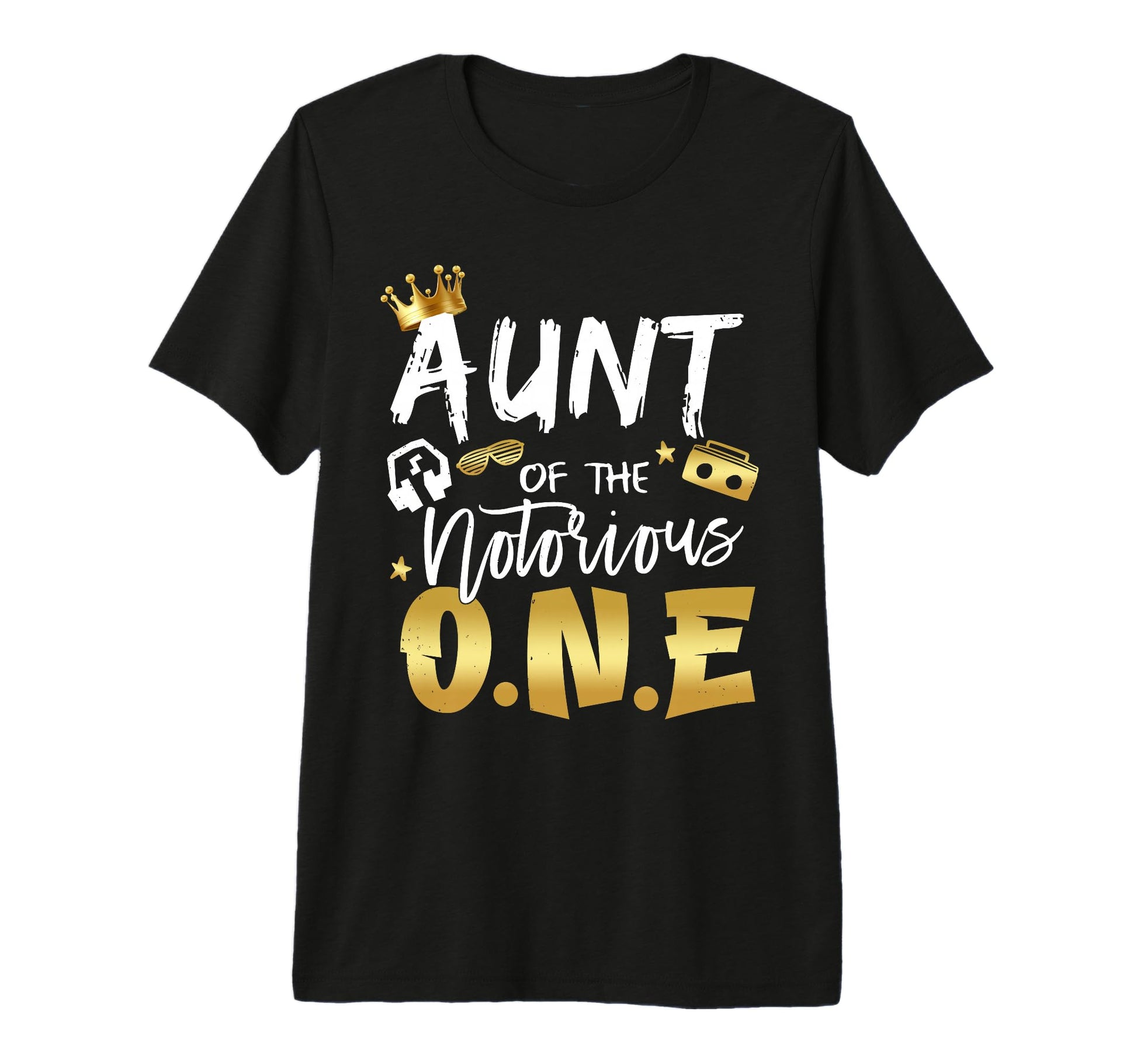 Aunt Notorious One Old School 1St T-Shirt - Minimalist Print for Adults - T-Shirt, Sweatshirt, Hoodie